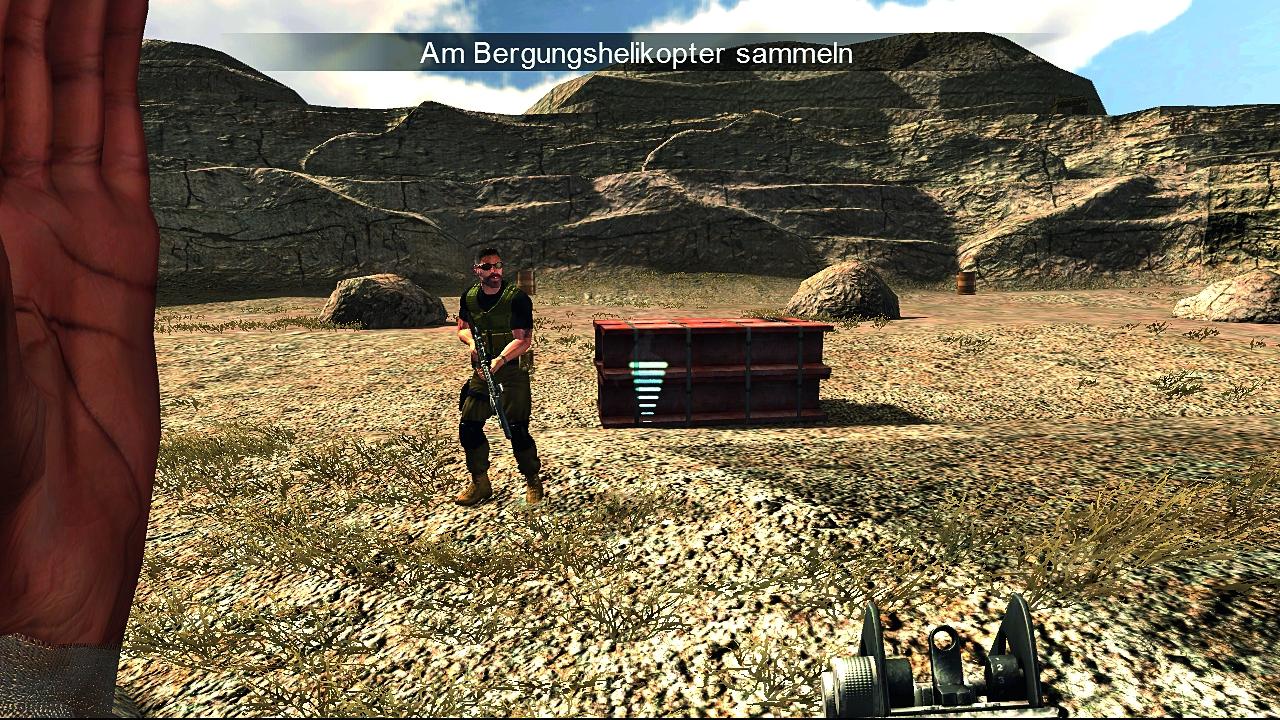 [14/04/2008] Conflict: Denied Ops - Durch leichten Druck auf den linken Trigger geben Sie Ihrem Kameraden entsprechende Befehle.