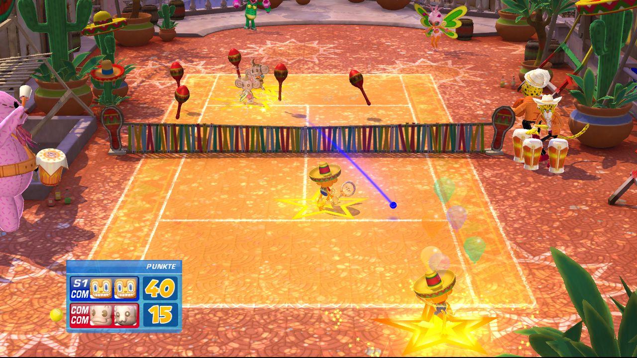 [16/04/2008] Xbox 360 - Sega Superstars Tennis - Am meisten Spaß kommt in Doppel-Partien mit vier menschlichen Teilnehmern auf.