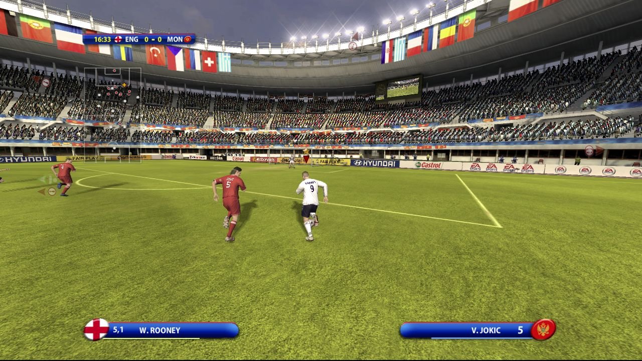 [16/04/2008] Xbox 360 - UEFA Euro 2008 - In Be-a-Pro-Matches schlüpfen Sie beispielsweise in die Rolle von Wayne Rooney und steuern nur diesen Spieler.