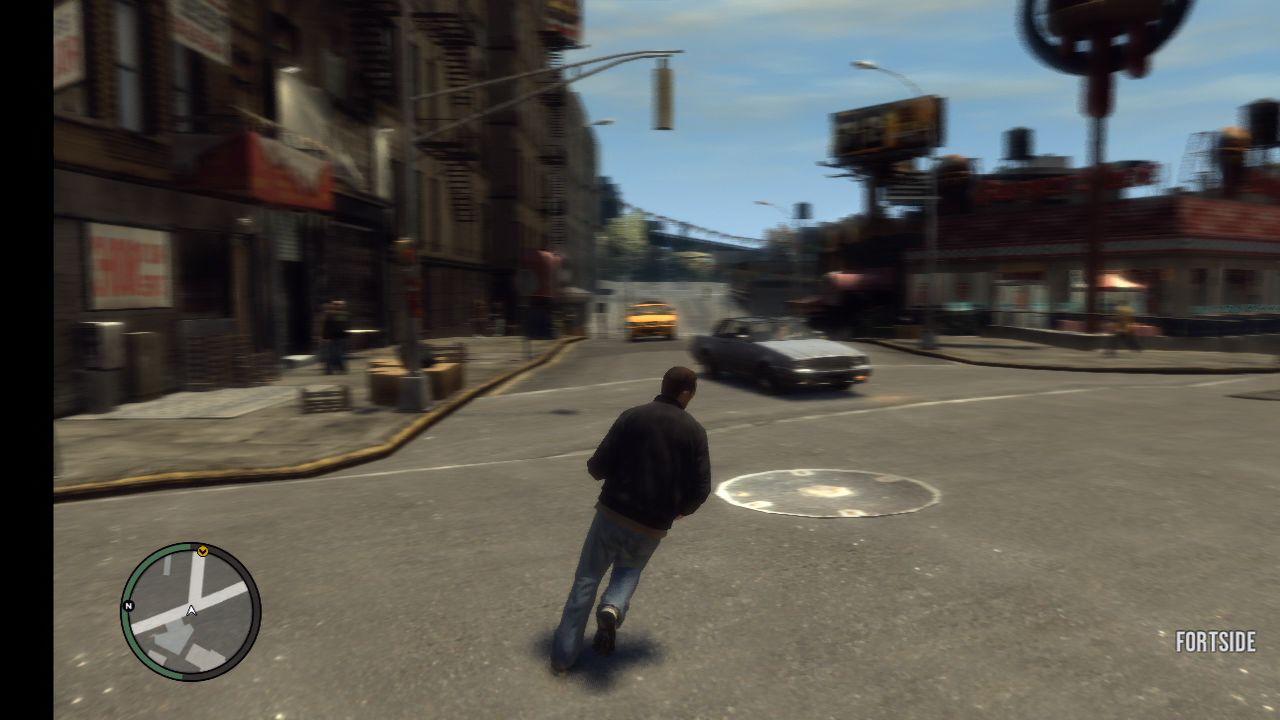 [07/05/2008] OXM - Xbox 360 - Grand Theft Auto IV: Beim Rennen neigt sich die Spielfigur Niko Bellic realistisch zur Seite.