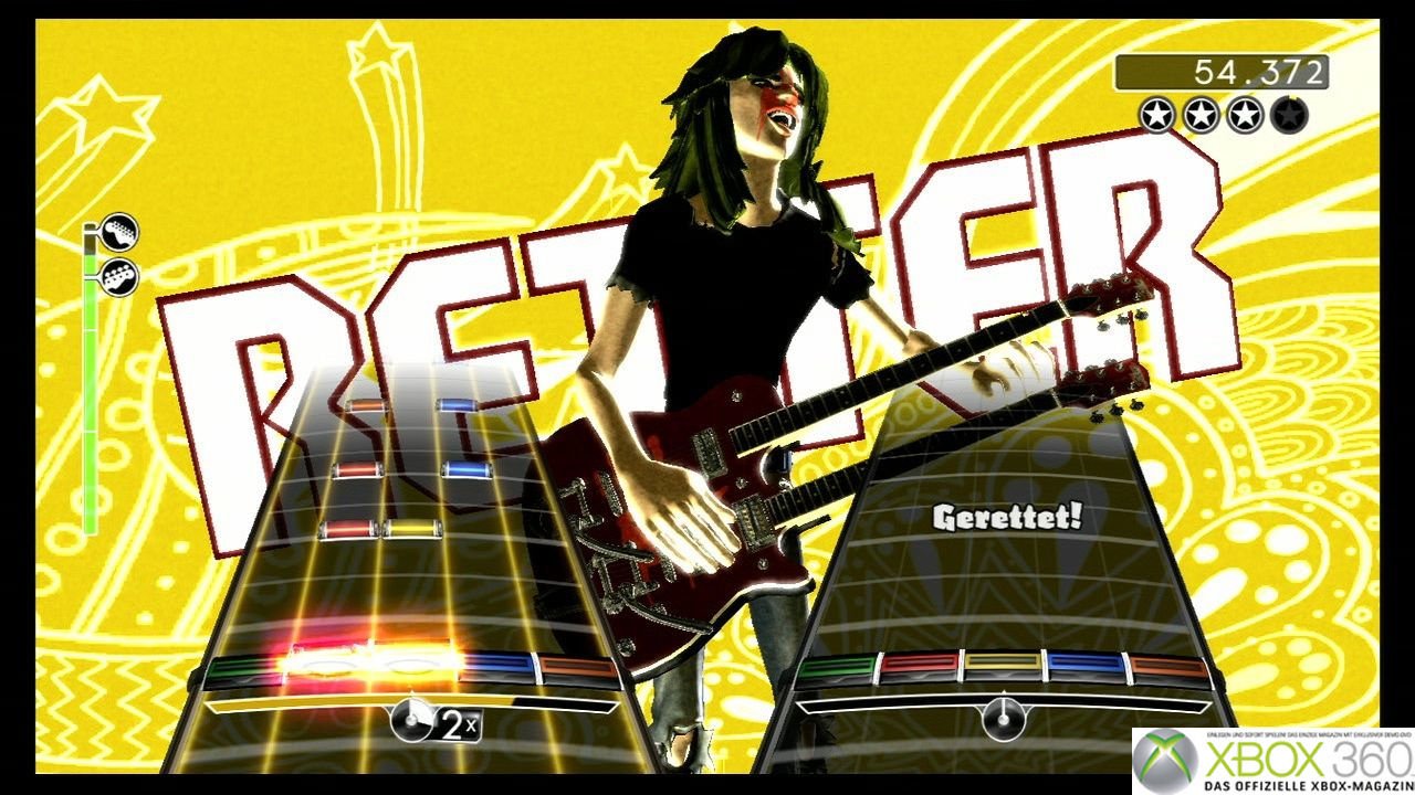 [09/05/2008] OXM - Xbox 360 - Rock Band - Sollte einer eurer Mitspieler versagen, rettet ihr ihn mit einer tollen Show-Einlage!
