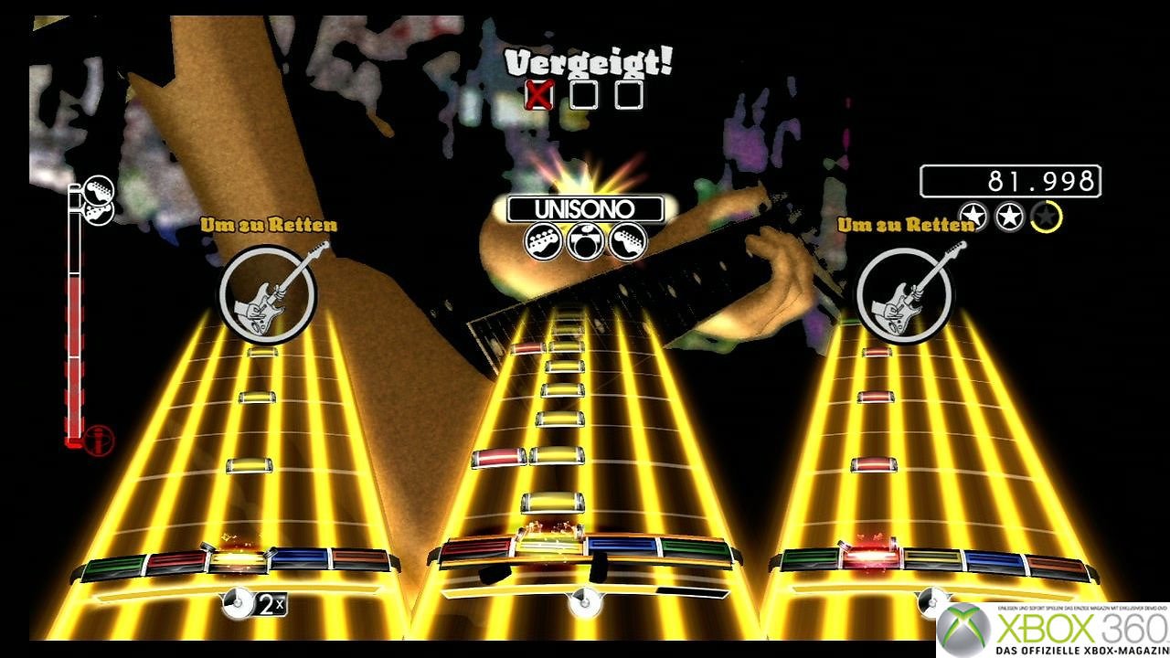 [09/05/2008] OXM - Xbox 360 - Rock Band - Wenn euer Frontmann nicht wirklich singen kann, solltet ihr euch überlegen, einen neuen Sänger zu holen.