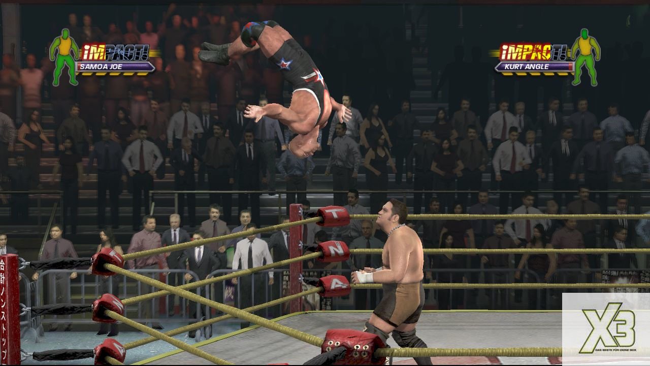 [08/09/2008] X3 - Xbox 360 - TNA iMPACT! - Jeder gegen jeden, so lautet das Motto in Free-for-All-Matches.