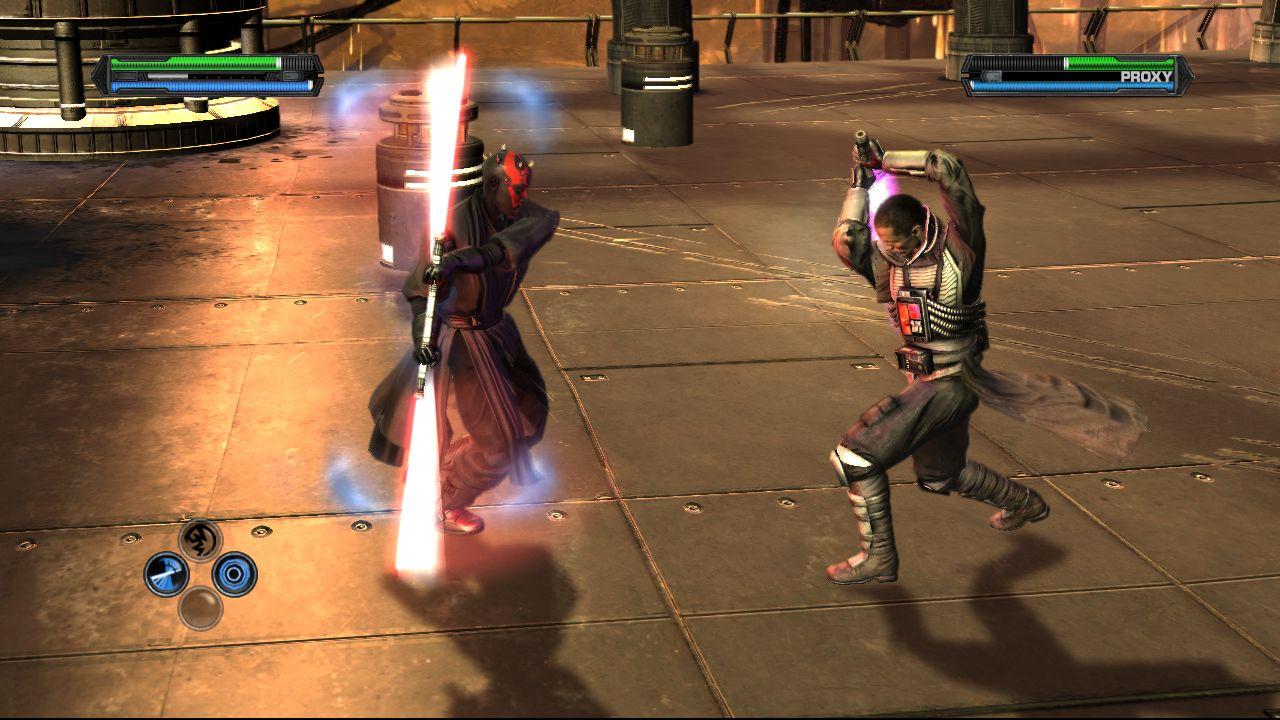 [09/09/2008] Sogar Darth Maul mit seinem Doppellichtschwert ist dabei, wenn auch nur als Projektion.