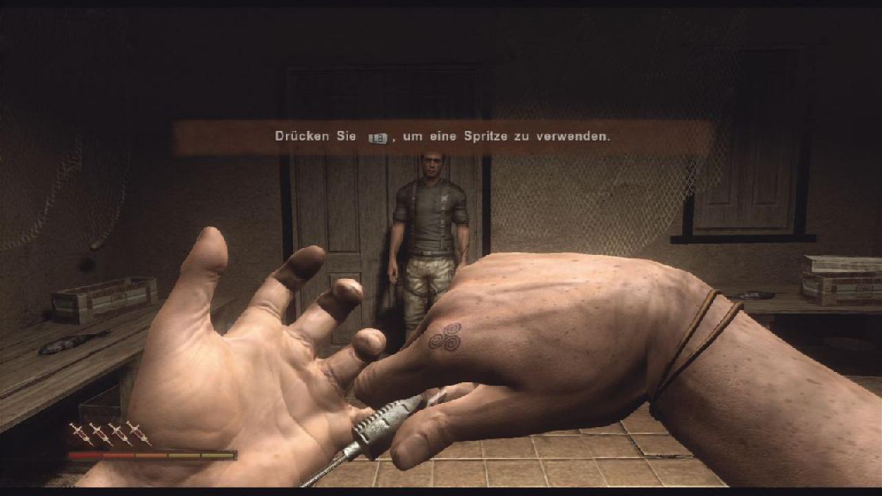[19/09/2008] Far Cry 2 - In Far Cry 2 setzt sich der Held immer wieder vorbeugende Spritzen gegen Energieverlust. Gegen die tödliche Malaria-Seuche gab es Tabletten. In der afrikanischen Wüste sind Medikamente leider Mangelware.