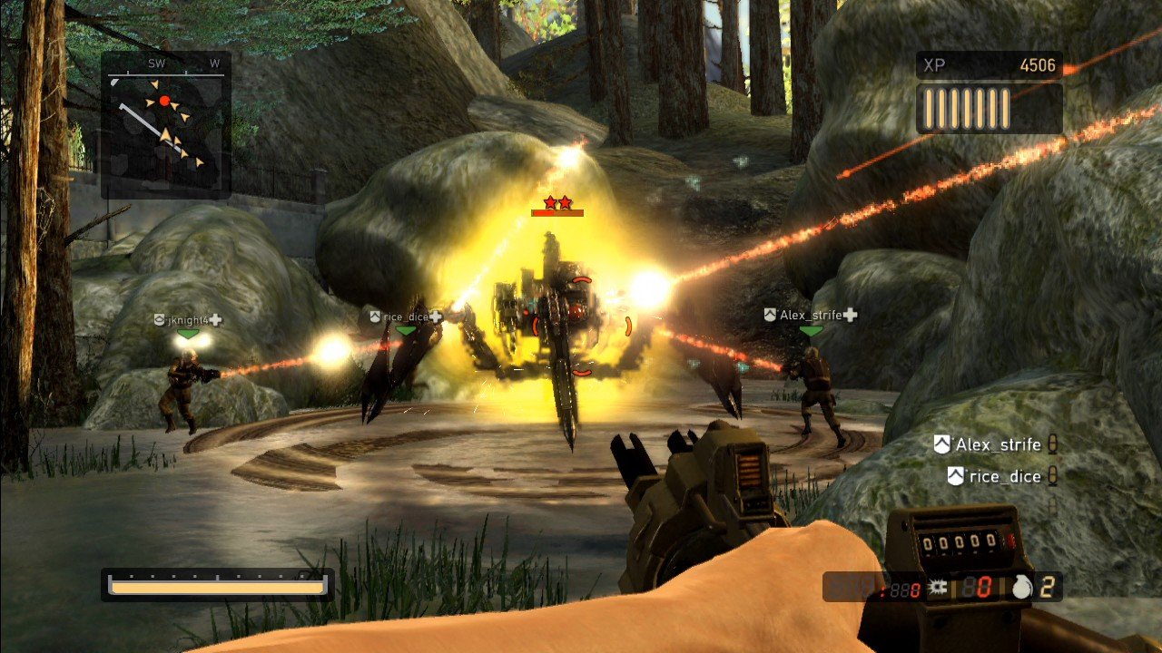 [28/10/2008] Resistance 2 Beta: Dieser Walker ist mit der richtigen Taktik in Windeseile Geschichte.