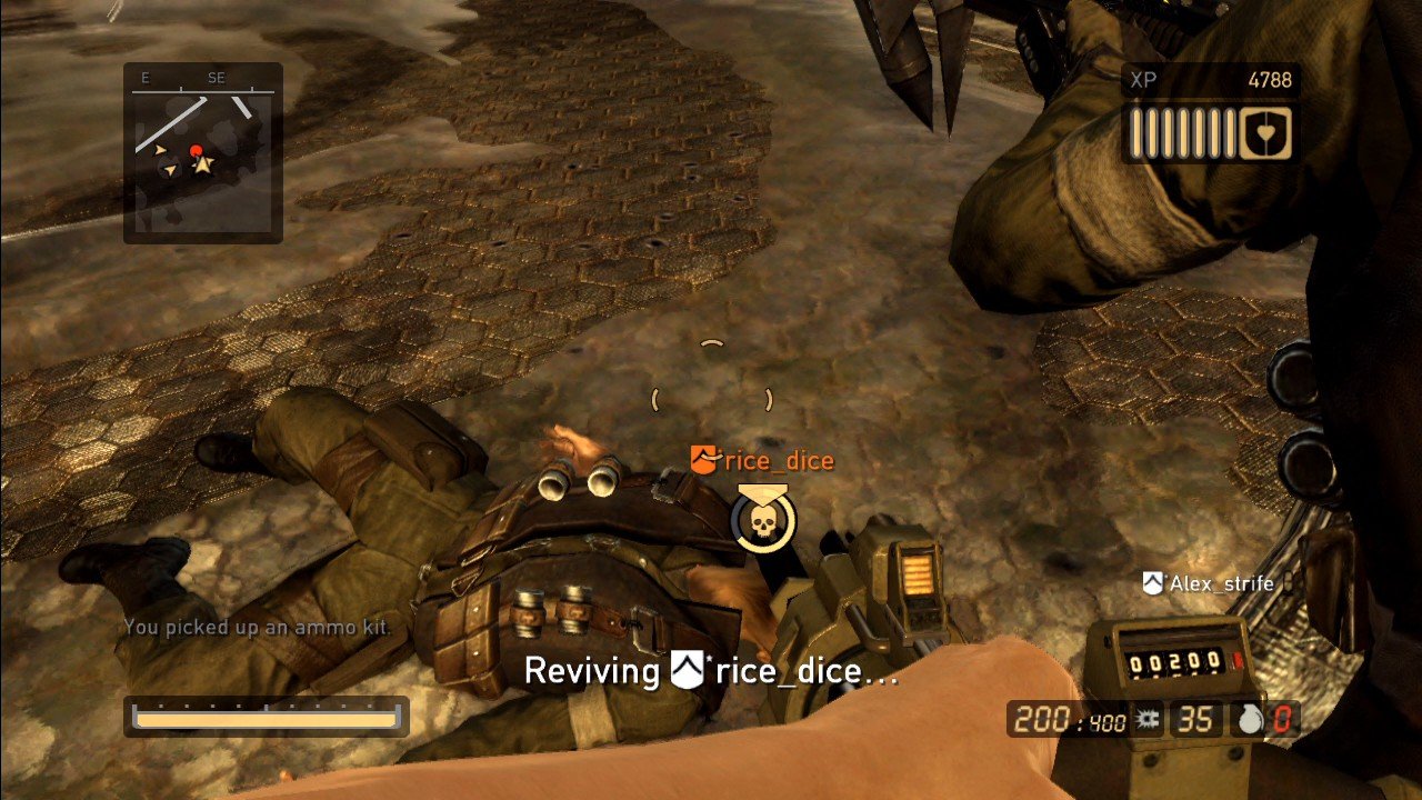 [28/10/2008] Resistance 2 Beta: Durch einen Druck auf die Dreieck-Taste reanimiert man gefallene Gegner.