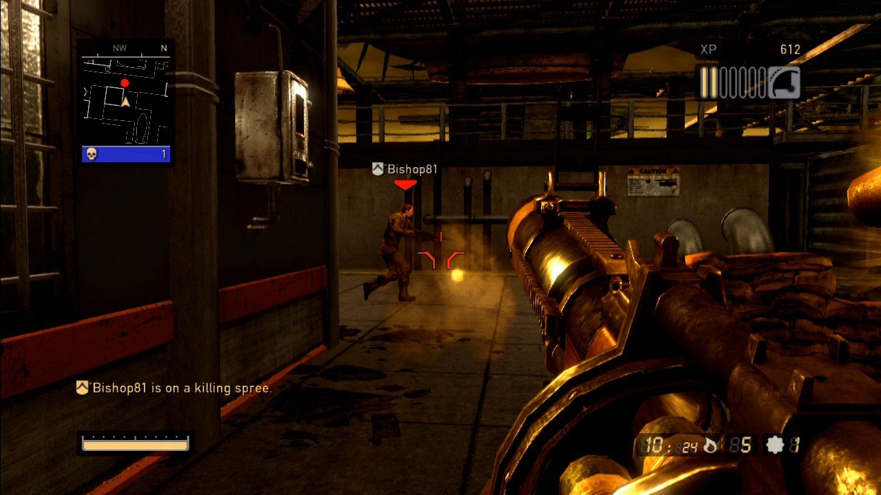 [28/10/2008] Resistance 2 Beta: Zurück beim Team-Deathmatch. Der Granatwerfer haut dank Napalm-Geschossen gut rein, doch trefft mit dem Ding mal. Brrr...