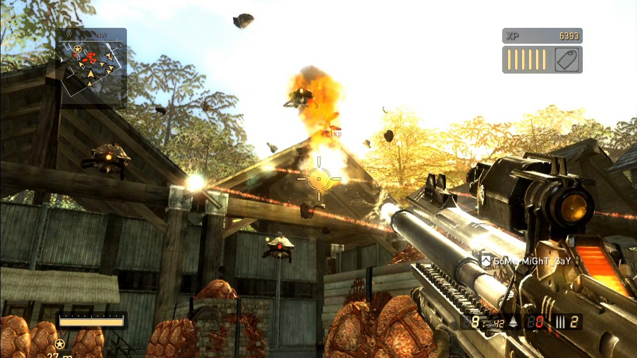 [28/10/2008] Resistance 2 Beta: Diese Flug-Drohnen sind nur in Massen gefährlich und eine schöne Ziel-Übung.