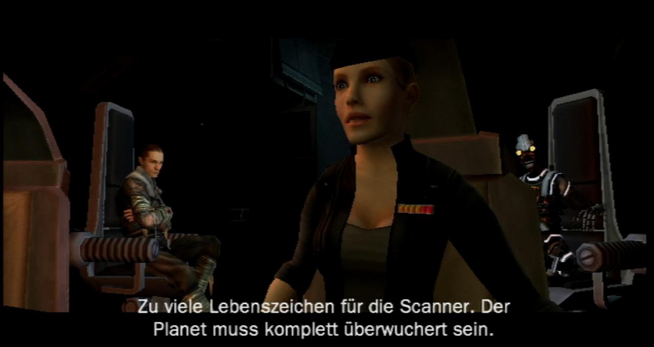 [22/10/2008] BESATZUNG In eurem Schiff begleiten euch Roboter Proxy und eure Pilotin Juno, die auch im Story-Verlauf tragende Rollen spielen. (BILD: N-ZONE)