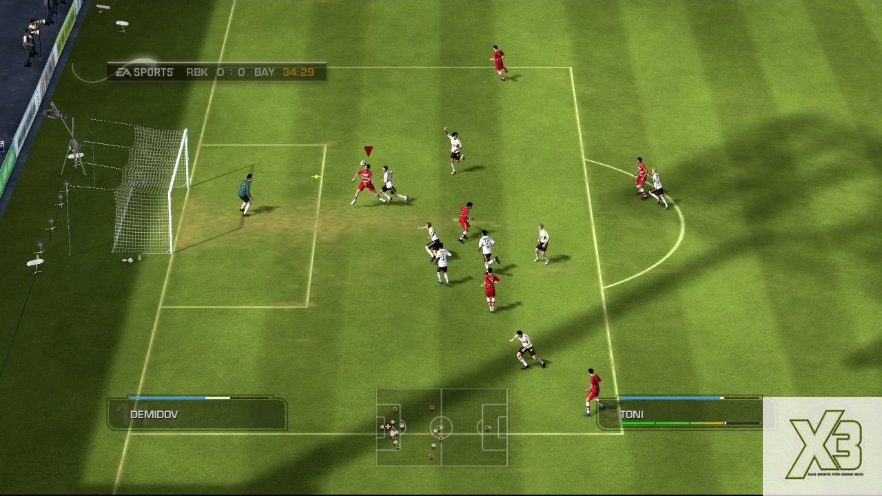 [13/10/2008] FIFA 09: Topstars wie Luca Toni wurden besonders authentisch animiert.