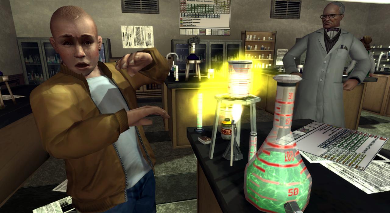 [03/11/2008] Ein Schul-GTA? Ihr habt richtig gelesen! Rockstar arbeitet in Canis Canem Edit bzw. Bully: Die Ehrenrunde das bewährte Spielprinzip gekonnt und mit viel Liebe zum Detail in den Mikrokosmos des Teenagers Jimmy Hopkins ein. Ob ihr nun den Unterricht besucht, das Schulgelände und dessen Umland erforscht oder allerlei Nebenaufträge erledigt, stets orientiert sich der Titel an der Lebenswirklichkeit eines Heranwachsenden. Der typische Rockstar-Humor darf dabei natürlich auch nicht fehlen