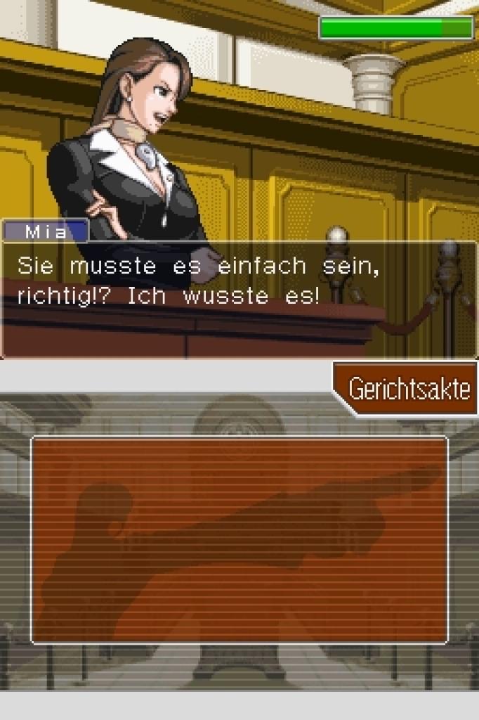 [05/11/2008] GESTATTEN, MIA FEY! Am Anfang des Spiels übernehmt ihr Fälle dieser Strafverteidigerin. (BILD: N-ZONE)