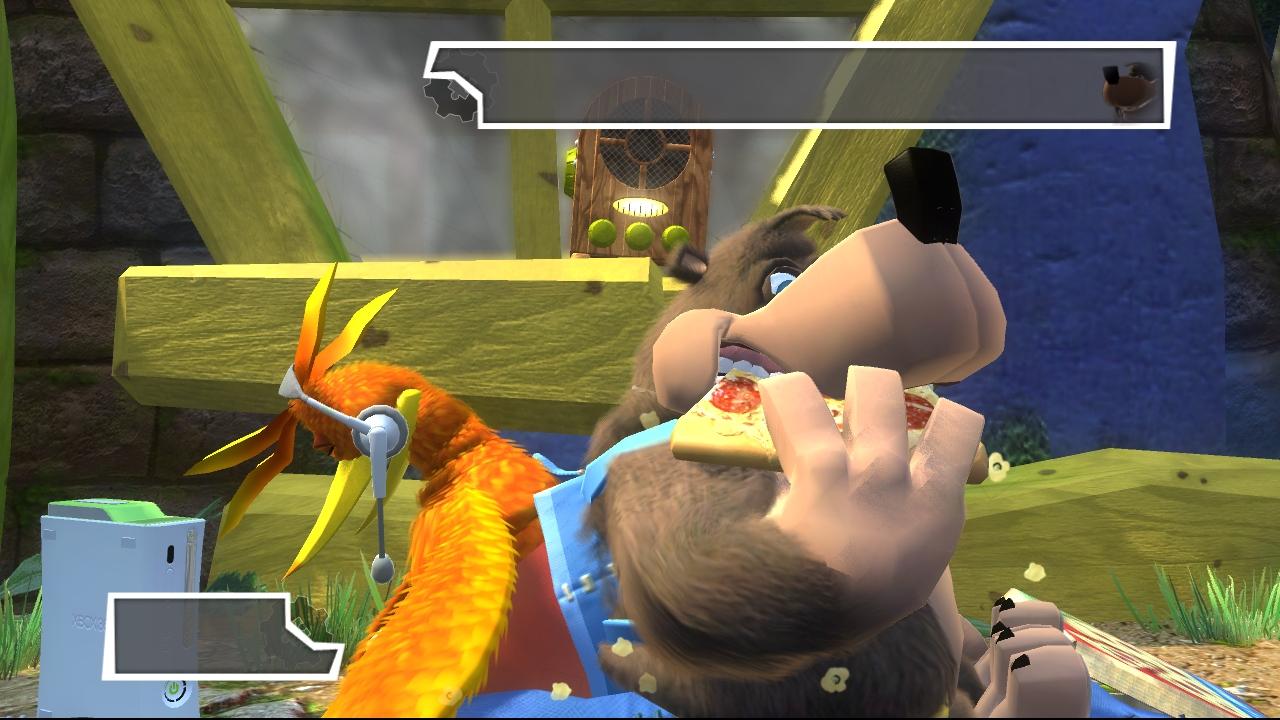 [11/11/2008] Kazooie - Banjo-Kazooie - Kazooie zockt gern Xbox. Gut, zu Nintendo-Zeiten war das sicherlich anders. Die freche Vogeldame hat aber immer einen kessen Spruch auf den Lippen.