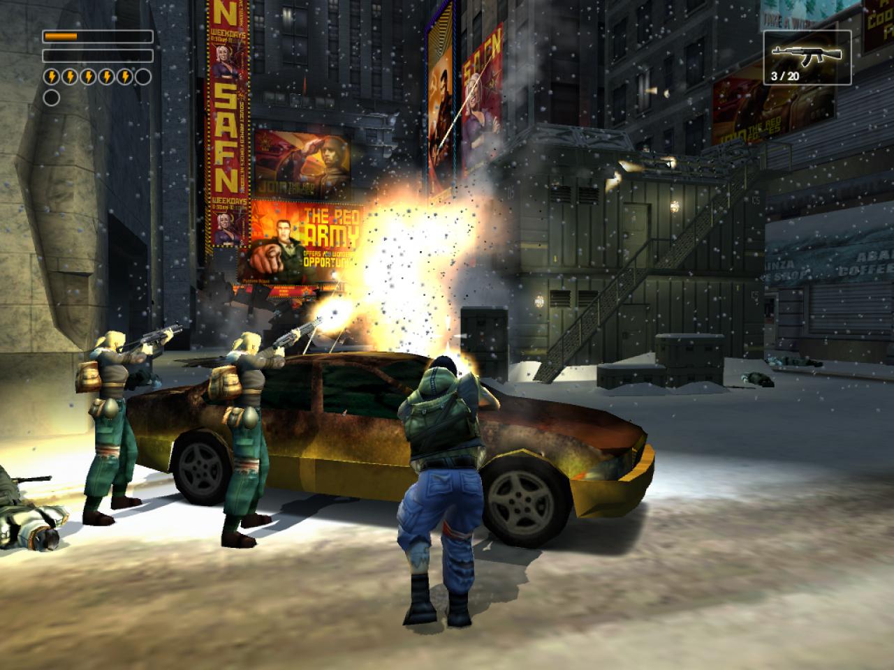[19/12/2008] Freedom Fighters, PC / PS2 / Xbox / GameCube[br] Das geistige Vorbild der heutigen Kane & Lynch-Reihe begeisterte aufgrund des taktikbetonten Gameplays. Der Spieler konnte seinem bis zu zwölf Mann starken Team rudimentäre Befehle erteilen. Die cleveren KI-Kollegen setzten die Anweisungen dann entsprechend um. Leider blieb Freedom Fighters weitgehend unbemerkt.