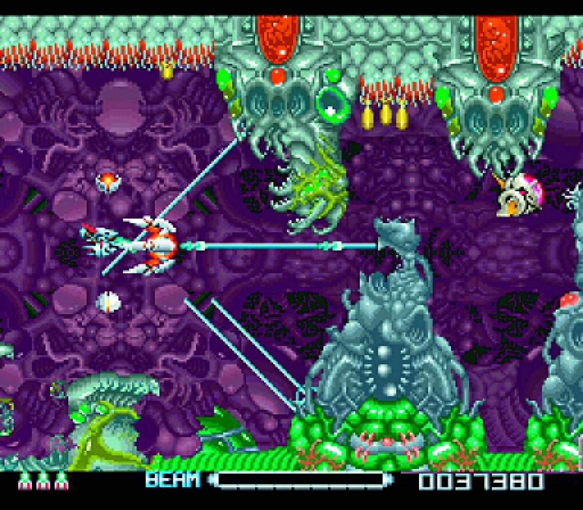 [17/12/2008] R-Type 3: The Third Lightning (1994)Die 2D-Horizontal-Shooter-Serie ­R-Type gilt unter Kennern als Genre-Meilenstein. Nach dem dennoch dezent misslungenen Super R-Type lässt Irem mit Third Lightning am SNES die Augen der Spieler vor Freude und die Laser ihrer Raumschiffe vor Arbeit glühen. Auf euch warten sechs unglaublich lange, unglaublich brillante und unglaublich schwierige Levels. Nur in der japanischen Fassung gibt es übrigens Spermien als Endgegner – bizarr.