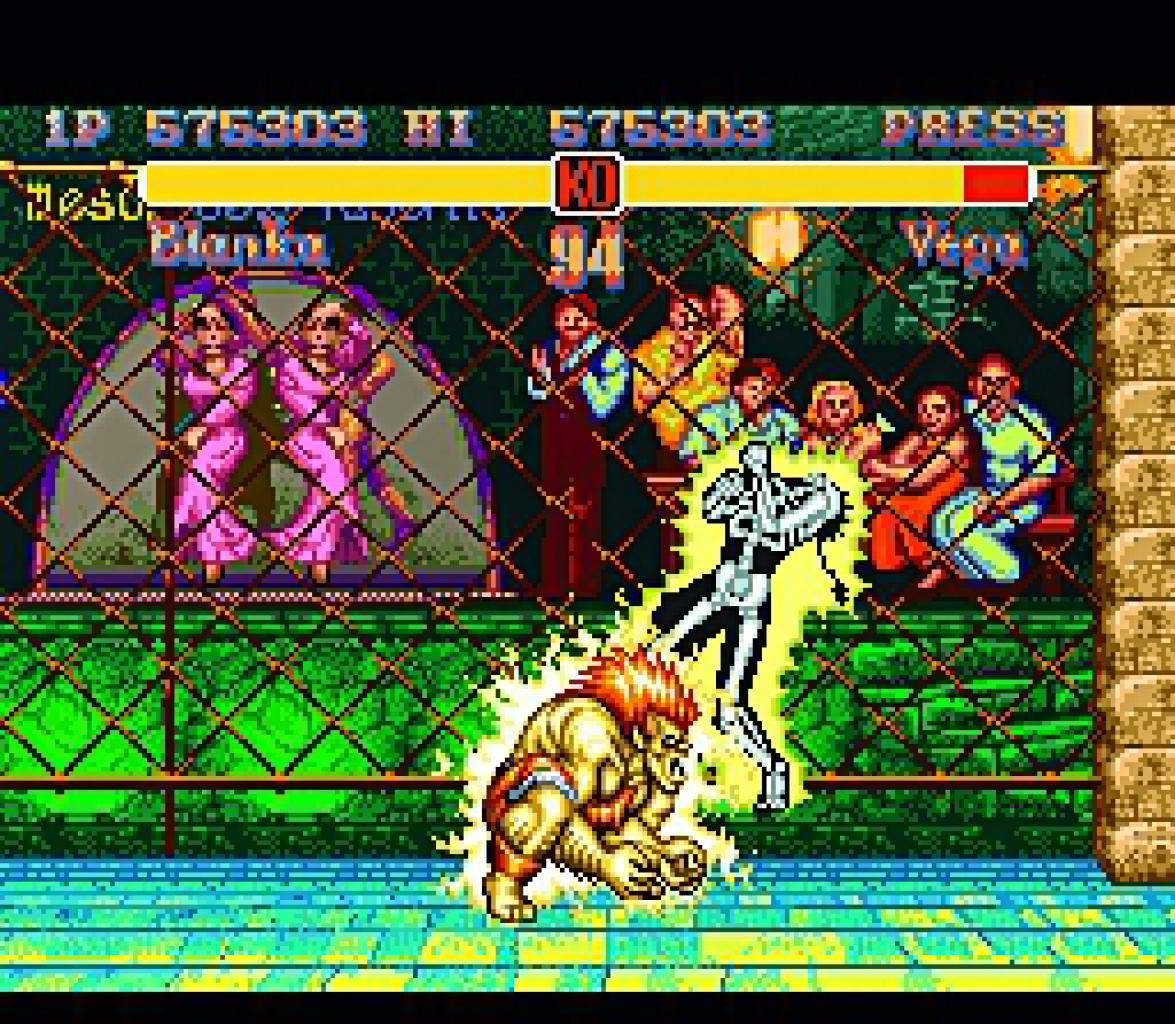 [17/12/2008] Super Street Fighter 2: The New Challengers (1994)Street Fighter ist ein wahrer Straßenfeger. Nicht nur, weil die Automatenumsetzung von Teil 2 viel für den Erfolg des SNES getan hat, sondern auch weil ihr euch auch mit allerlei wahnwitzigen Spezialangriffen beharkt. Im jüngeren The New Challengers dürft ihr erneut mit Feuerbällen von Ryu und feurigen Dragonpunches von Ken rechnen. 16 Kämpfer und Kämpferinnen komplettieren die Riege und jede Menge Spielmodi sorgen für Langzeitmotivation.