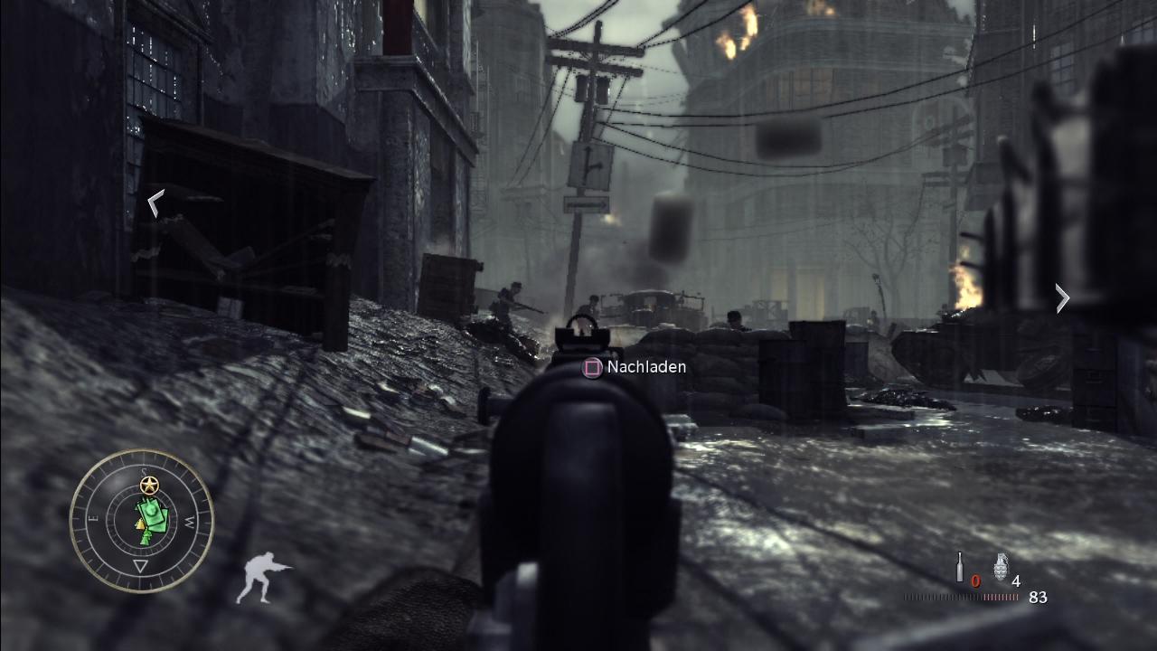 [10/12/2008] Call of Duty 5 - Endzeitstimmung: Das zerstörte Berlin wirkt herrlich düster und bedrohlich. (BILD: play³)