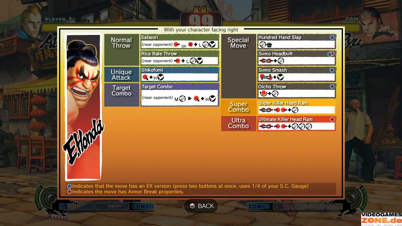 [26/02/2009] Street Fighter 4 Moves: Alle Combos von E.Honda