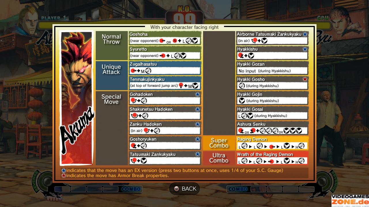 [26/02/2009] Street Fighter 4 Moves: Alle Combos von Akuma