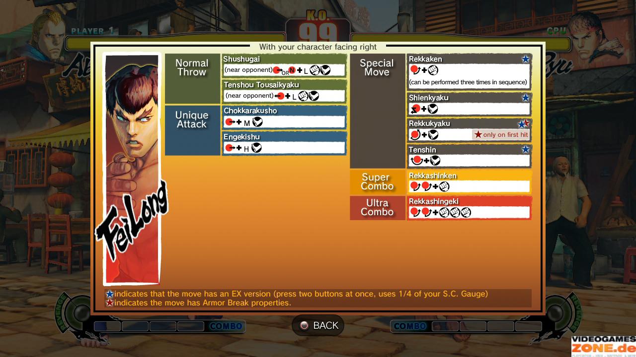 [26/02/2009] Street Fighter 4 Moves: Alle Combos von FeiLong