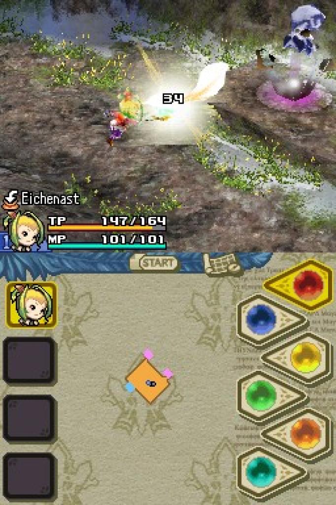 [30/03/2009] Final Fantasy Crystal Chronicles: Echoes of Time - Wie bei Crystal Chronicles üblich, tragt ihr die zahlreichen Kämpfe in Echtzeit aus.