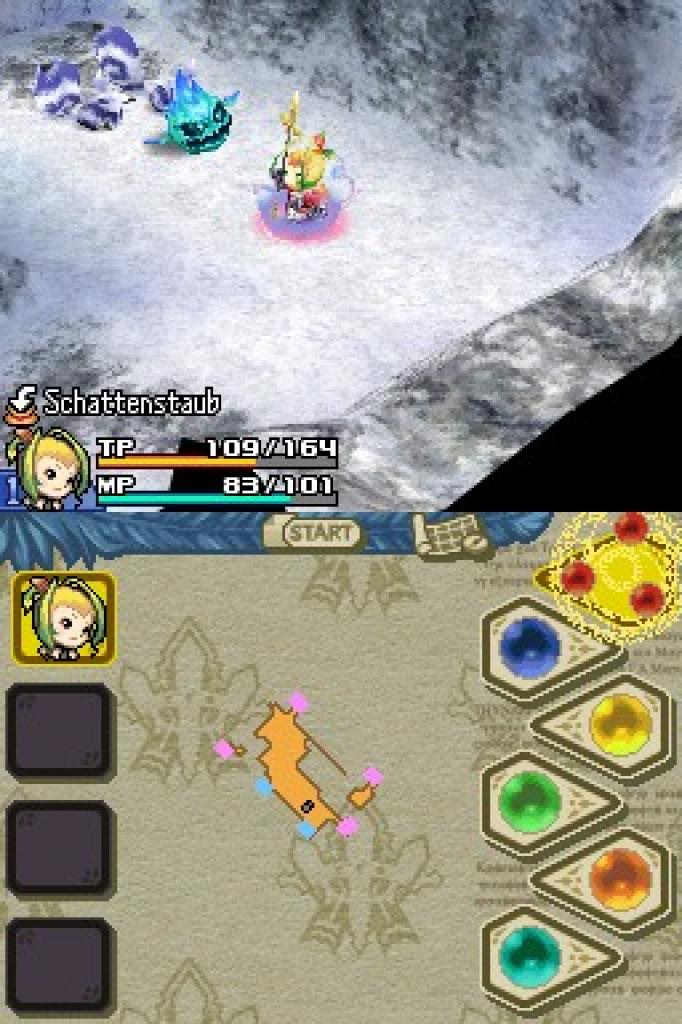 [30/03/2009] Final Fantasy Crystal Chronicles: Echoes of Time - Heizt den Eisgegnern genretypisch mit Feuermagie ein.