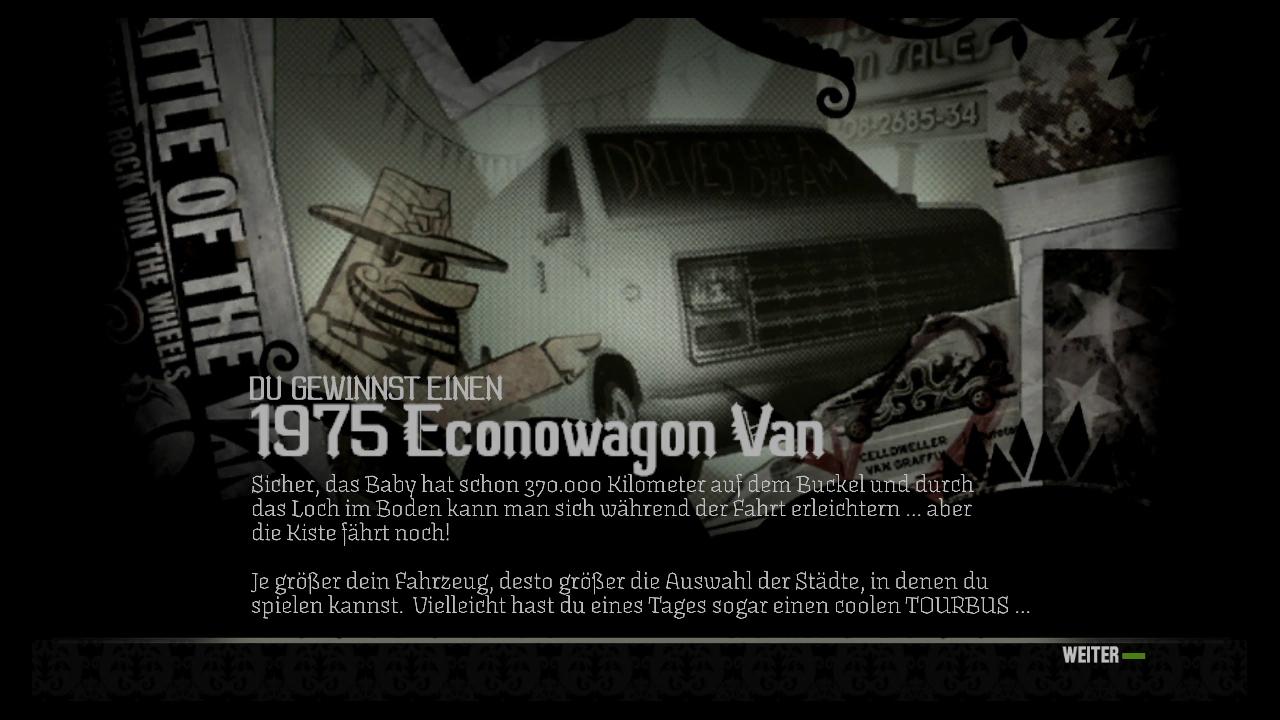 [26/03/2009] Van Halen: Mit einem fahrbaren Untersatz stehen euch mehr Veranstaltungsorte zur Verfügung. Später gibt’s sogar einen Privat-Jet.