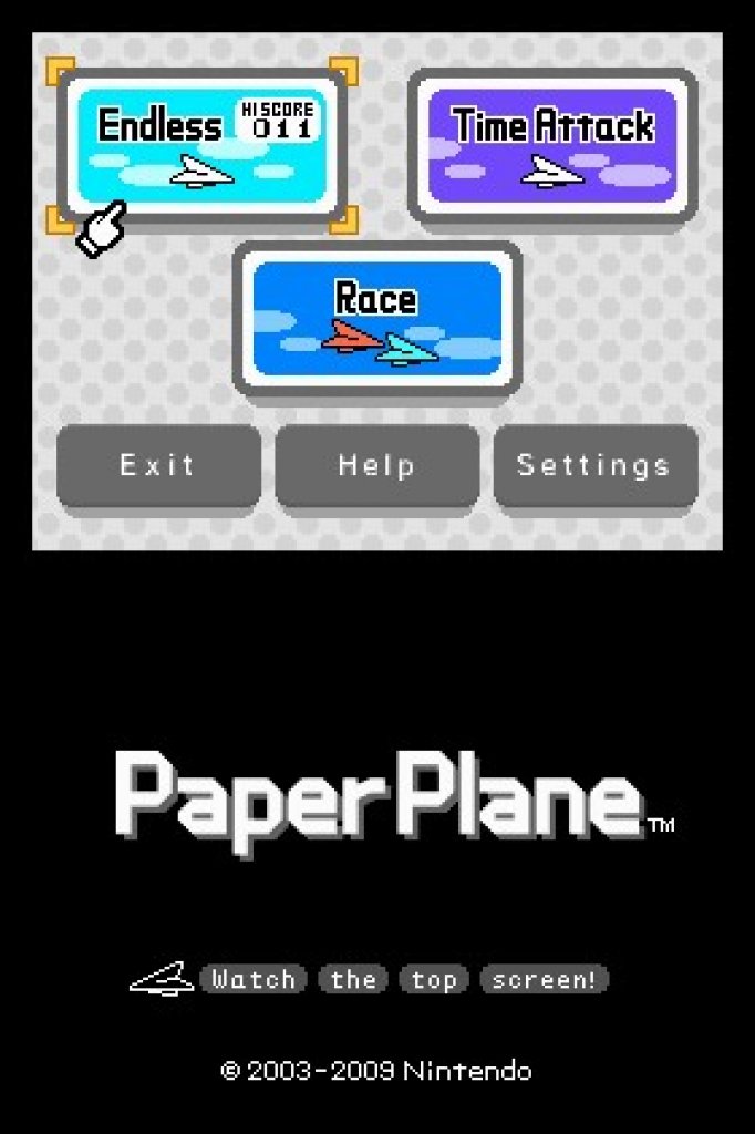 [15/04/2009] DSiWare: Paper Plane (1)