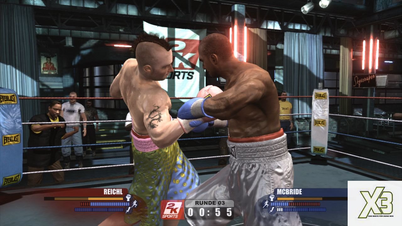 [03/04/2009] Xbox 360 - Don King Boxing - Sieht hart aus, insgesamt fehlt vielen Schlägen aber etwas der Bums.