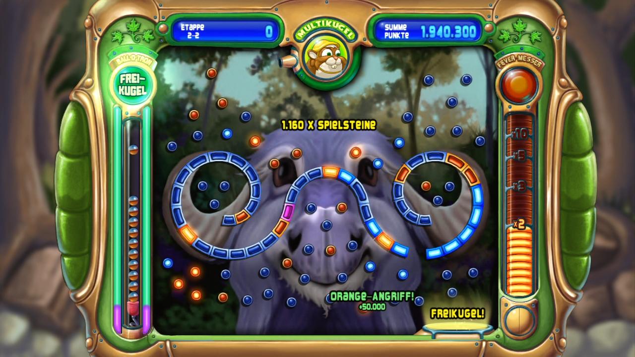 [07/04/2009] Peggle - Eines der Mini-Spielchen, die uns durch ein simples Spielkonzept überzeugten, bietet auch gleich Raum für wütende Brüll-Attacken. ... Noch 3 Kugeln ... 