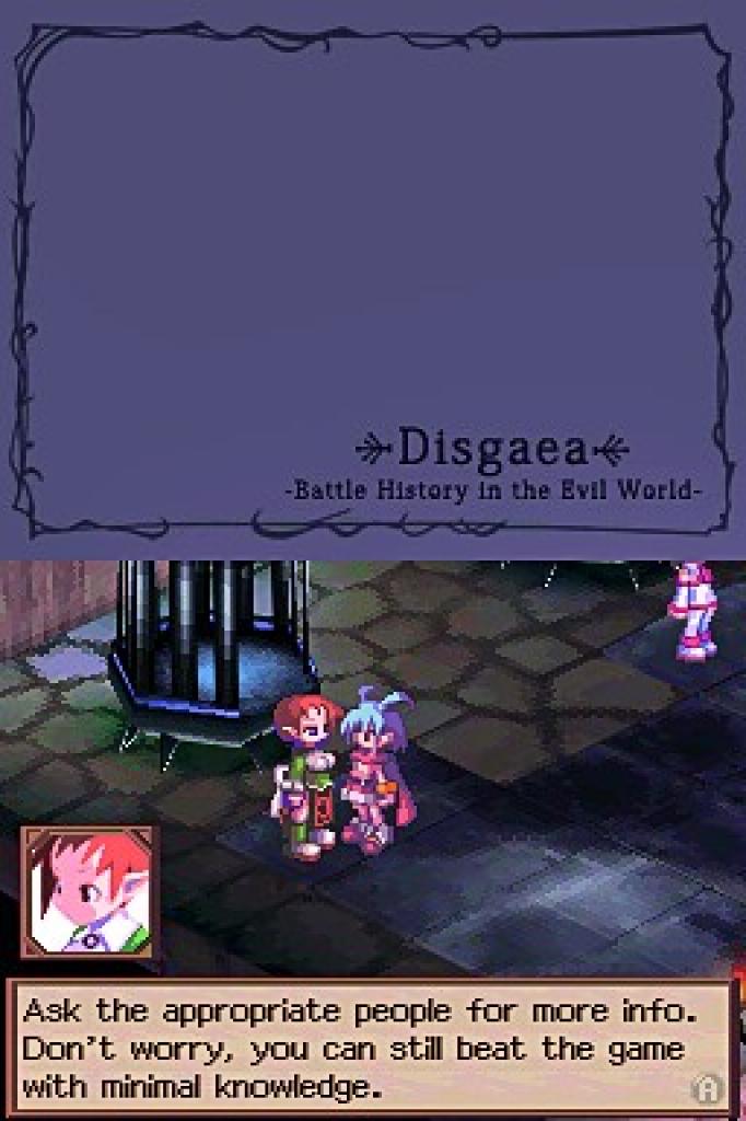 [04/05/2009] Disgaea DS - ENTSPANNUNG Zwischen den Kämpfen könnt ihr in eurer Burg umherziehen. 