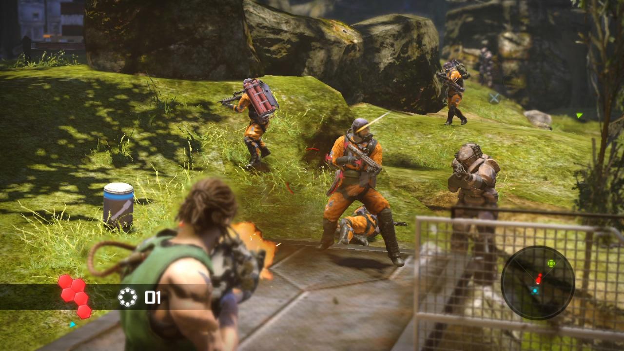 [08/05/2009] Kommt es in Bionic Commando zu einem Feuergefecht könnt ihr das Geschehen heranzoomen und so besser zielen.