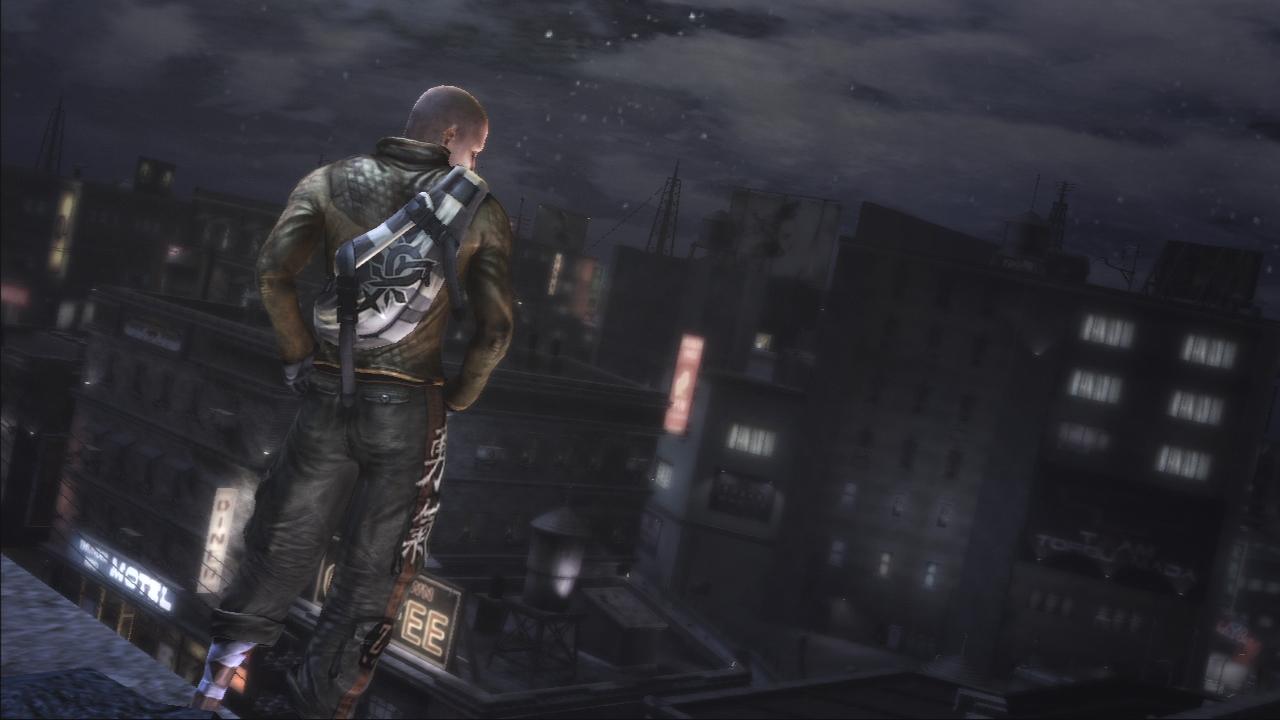 [22/05/2009] Skyline: Infamous-Protagonist Cole McGrath überblickt Empire City.
