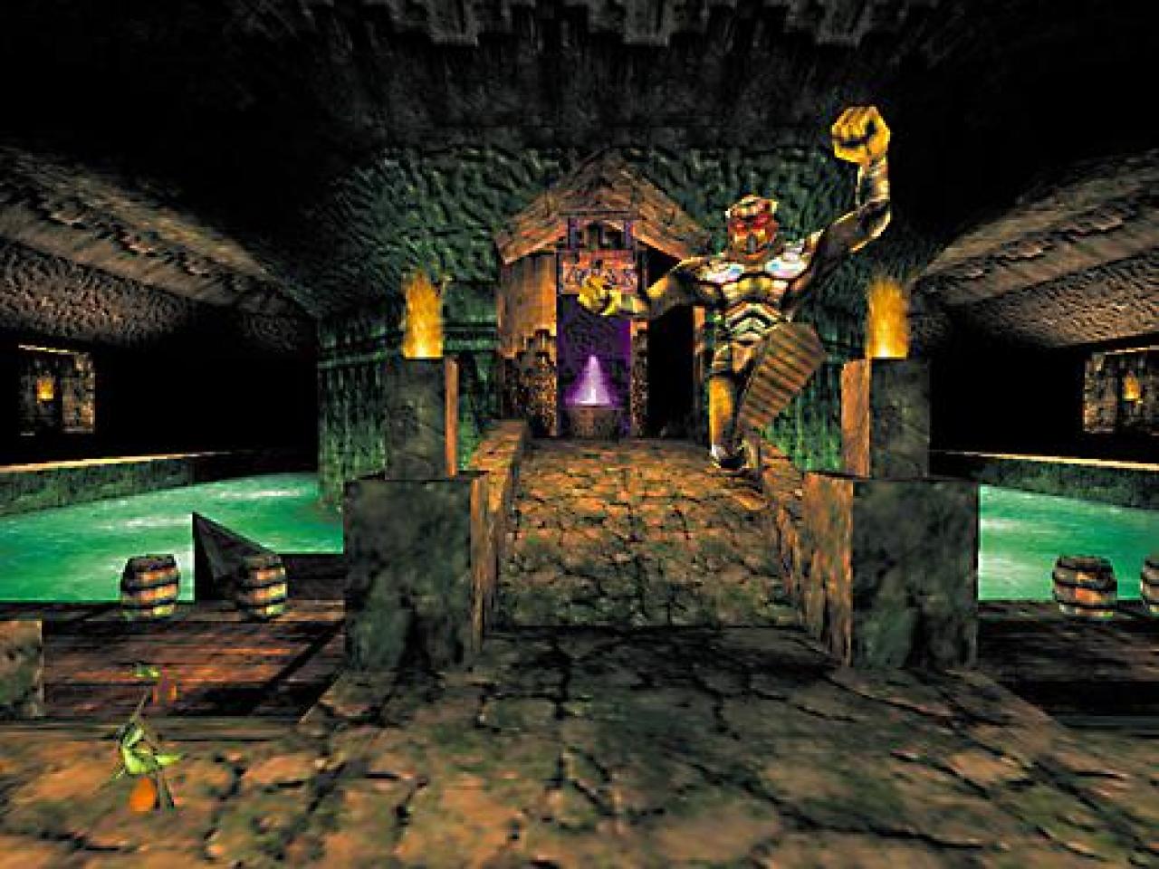 [21/05/2009] Seinerzeit ein Grafikhammer: Unreal zeigte der Konkurrenz, wie Ego-Shooter auszusehen haben.