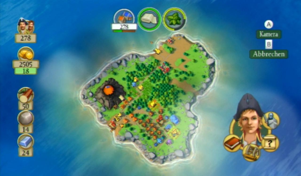 [25/05/2009] Zoomt ihr noch weiter raus, wechselt das Spiel automatisch zu einer Übersichtskarte. Beachtet die tollen Wolkenschatten über dem Wasser!