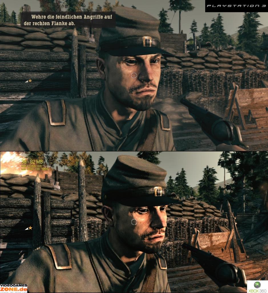 [30/06/2009] Grafikvergleich zwischen der PS3- und 360-Version von Call of Juarez: Bound in Blood. (10)