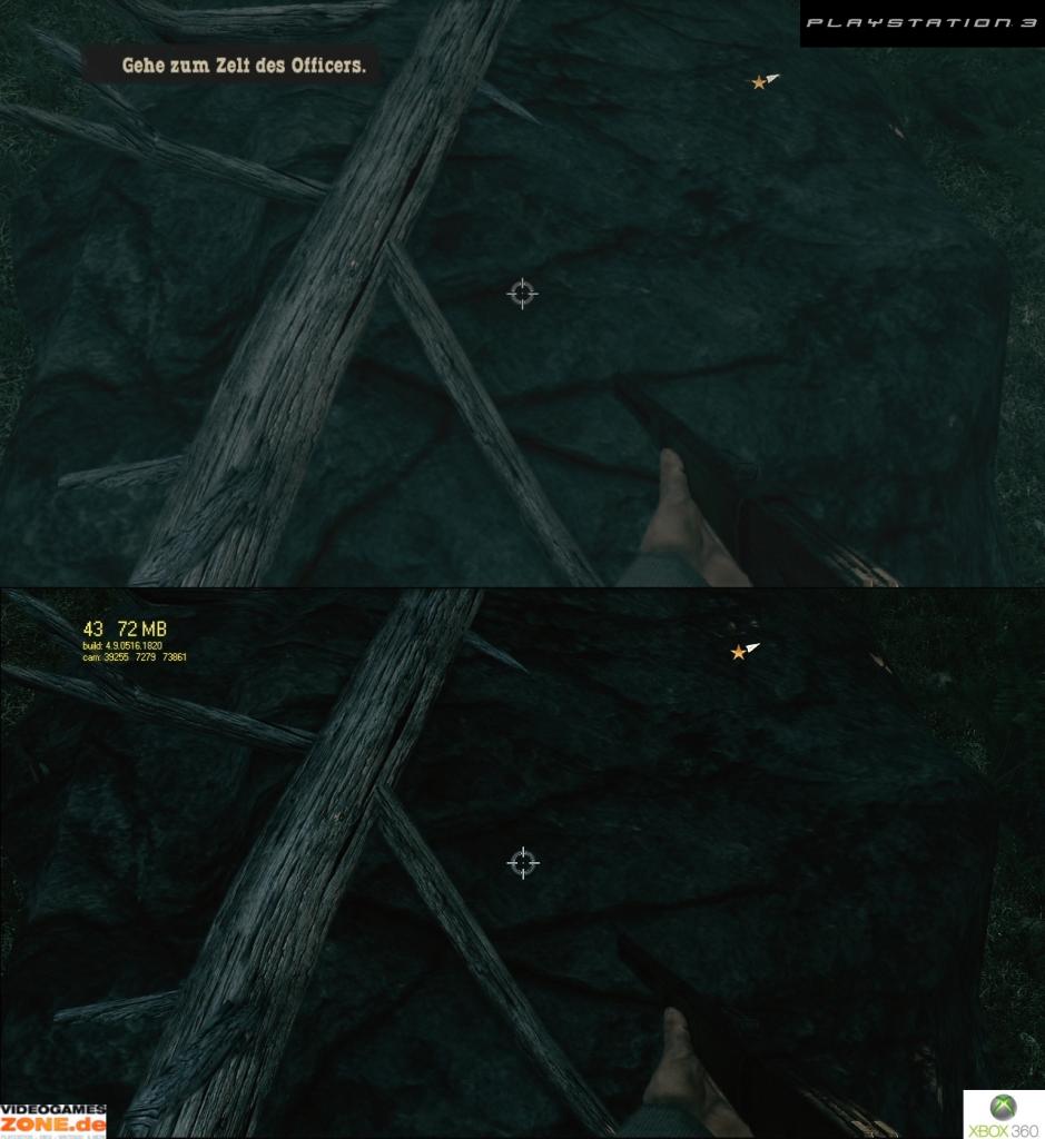 [30/06/2009] Grafikvergleich zwischen der PS3- und 360-Version von Call of Juarez: Bound in Blood. (14)