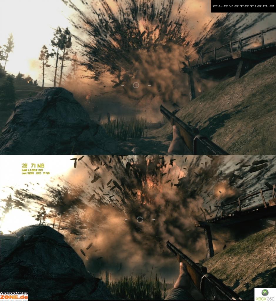 [30/06/2009] Grafikvergleich zwischen der PS3- und 360-Version von Call of Juarez: Bound in Blood. (3)
