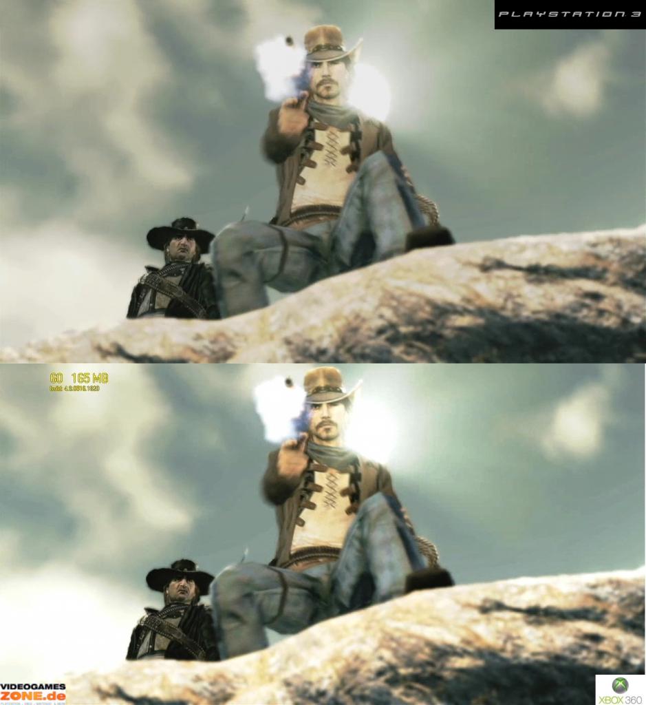 [30/06/2009] Grafikvergleich zwischen der PS3- und 360-Version von Call of Juarez: Bound in Blood. (22)