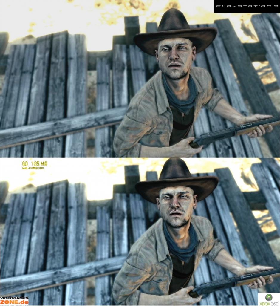 [30/06/2009] Grafikvergleich zwischen der PS3- und 360-Version von Call of Juarez: Bound in Blood. (6)