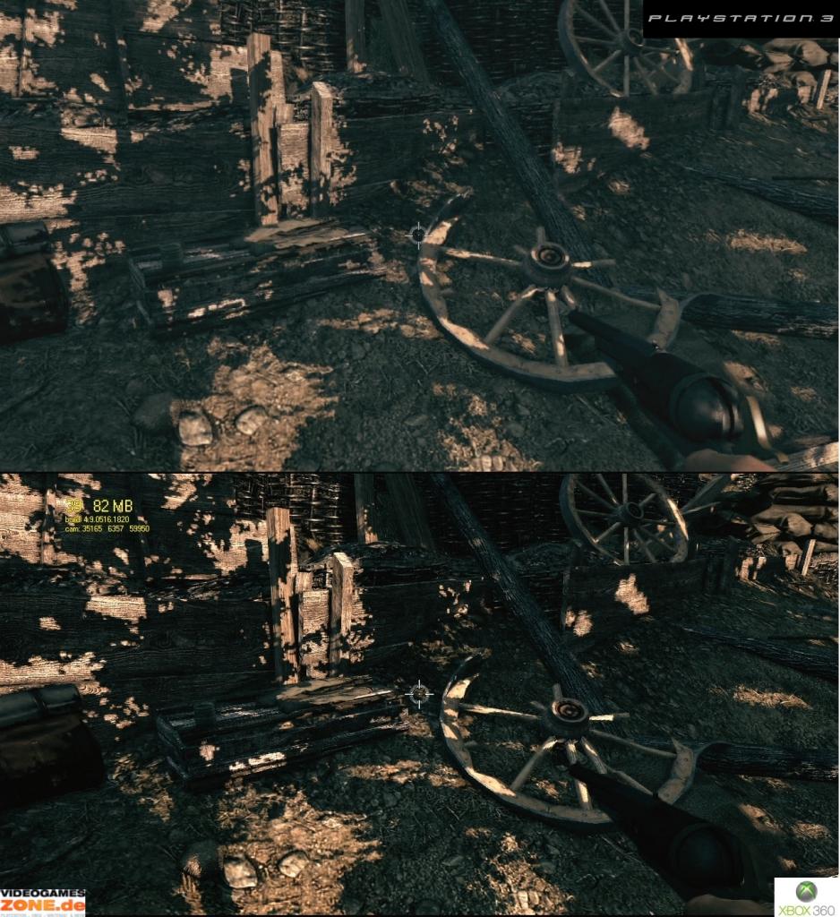 [30/06/2009] Grafikvergleich zwischen der PS3- und 360-Version von Call of Juarez: Bound in Blood. (23)