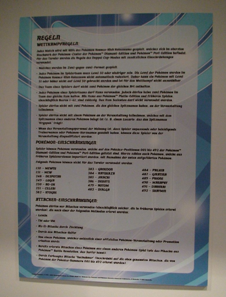[18/06/2009] Die Regeln
