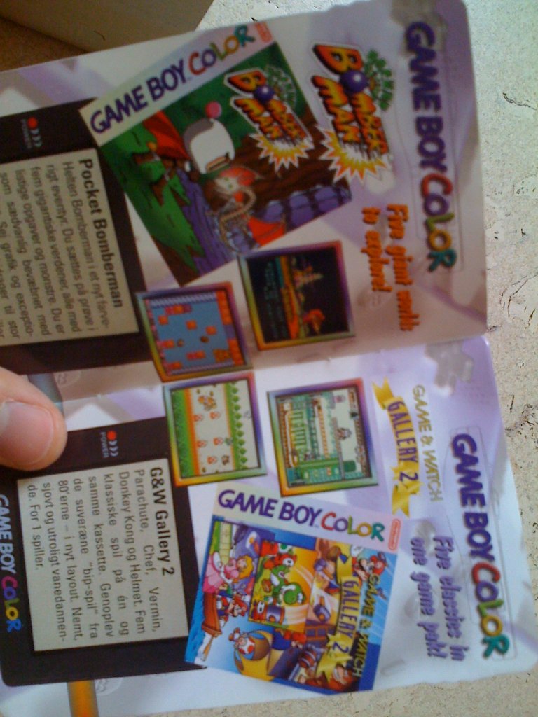 [16/06/2009] ... zum Game Boy Color! Pfff... Altpapier-reif!