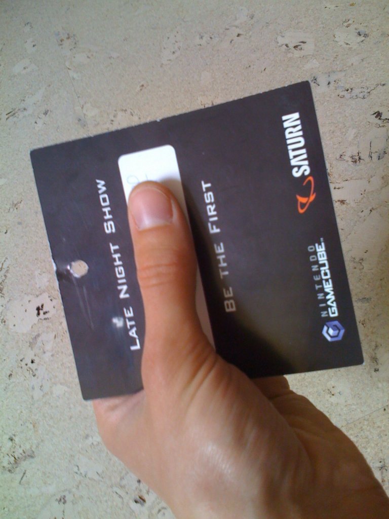 [16/06/2009] Diese Einladung galt der GameCube-Launch-Party.