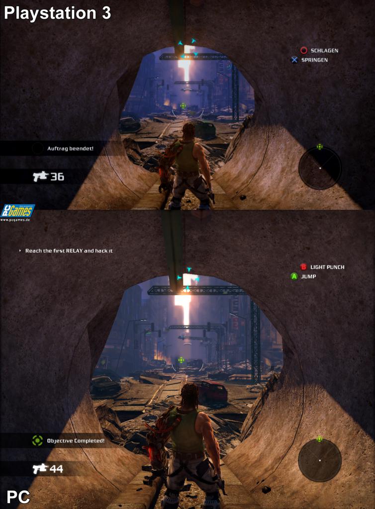 [22/07/2009] Bionic Commando: Grafikvergleich mit PC- und Playstation 3 Version. (10)