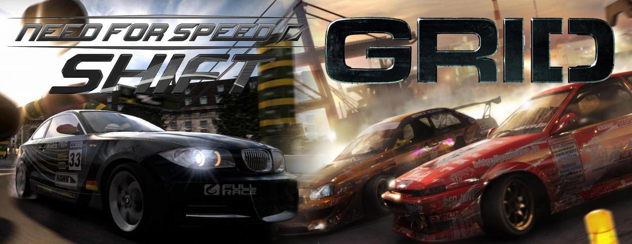 [17/07/2009] Grafikvergleich mit Need for Speed: Shift und Race Driver: GRID. (Collage)
