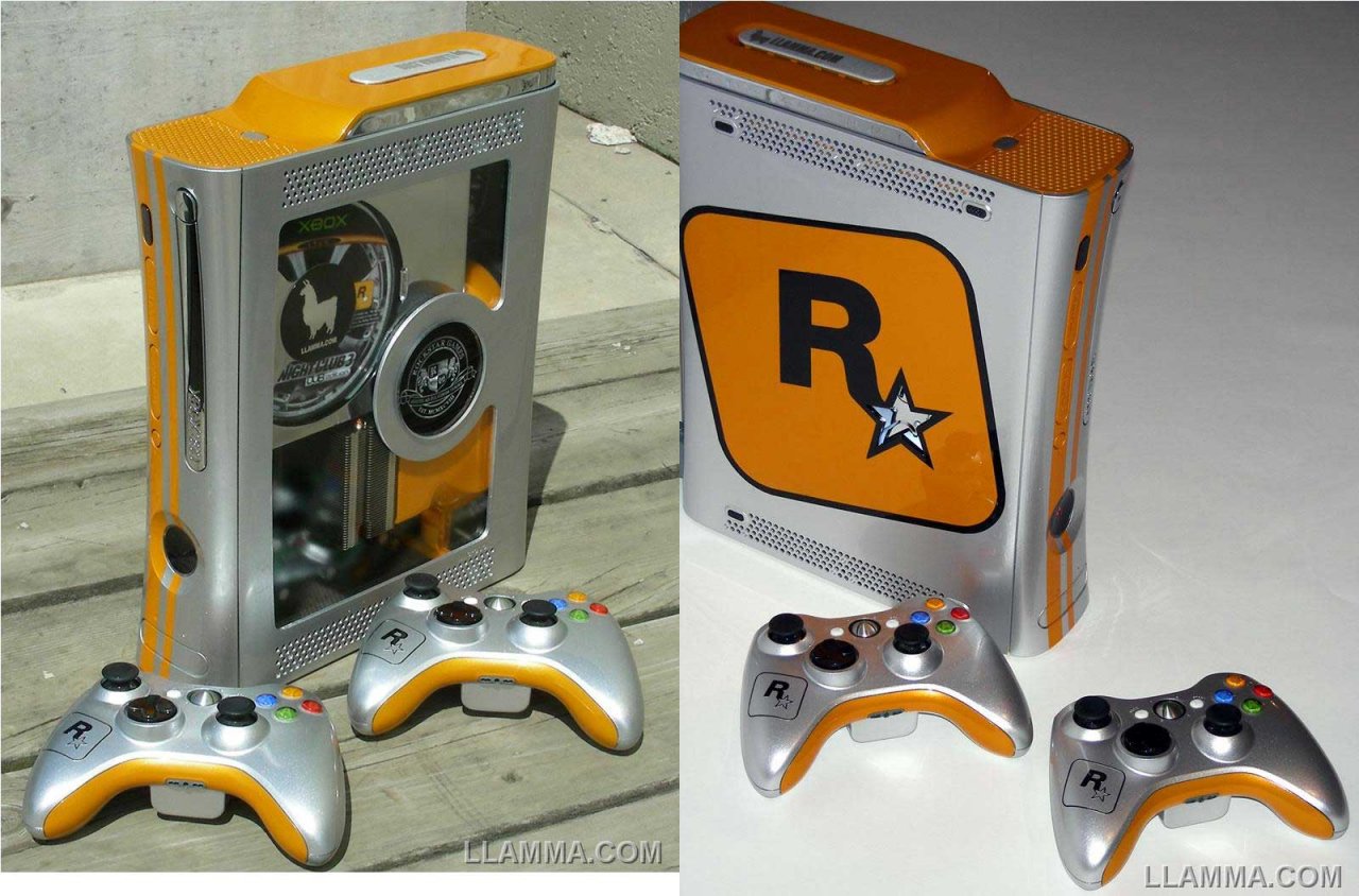 [23/07/2009] Xbox 360 mit Rockstar-Logo