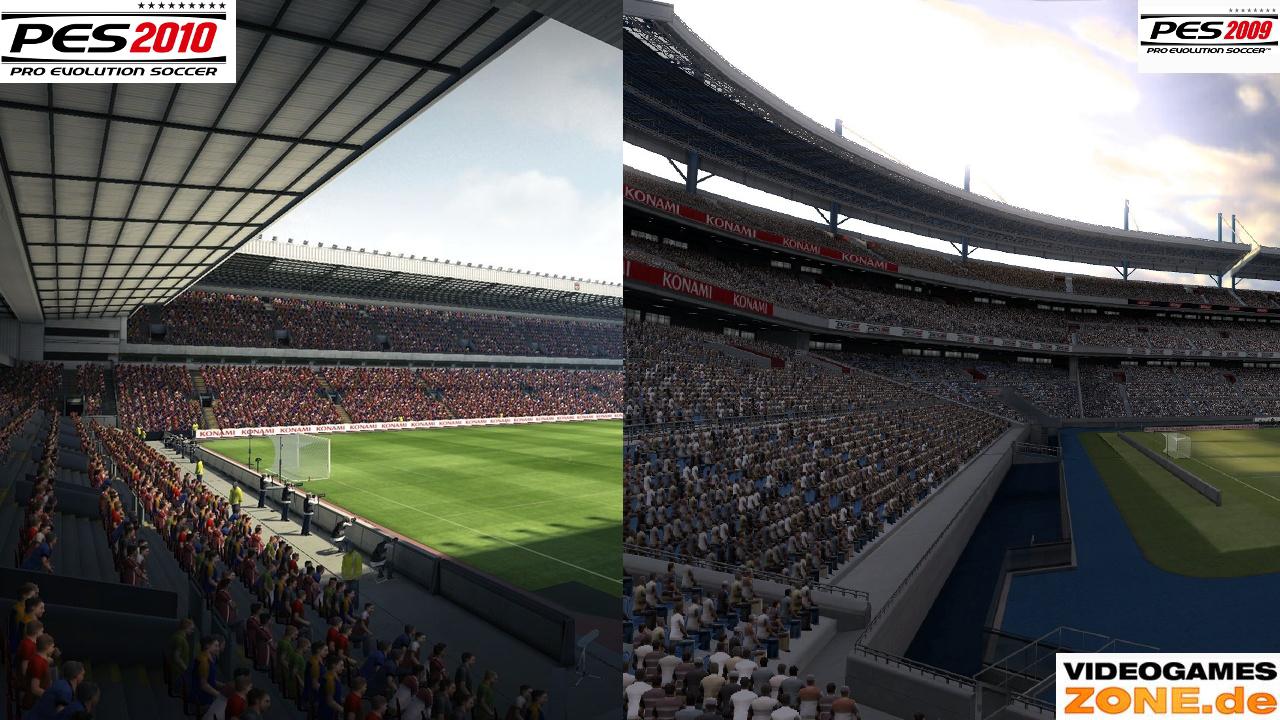 [20/07/2009] PES 2009 vs. PES 2010 - Stadion-Vergleich