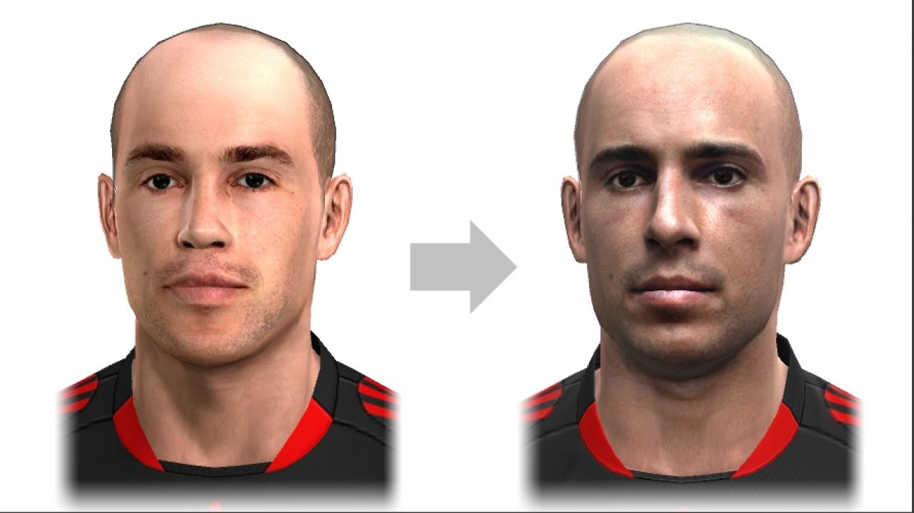 [16/07/2009] Pepe Reina von Liverpool FC in PES 2009 (links) und PES 2010.
